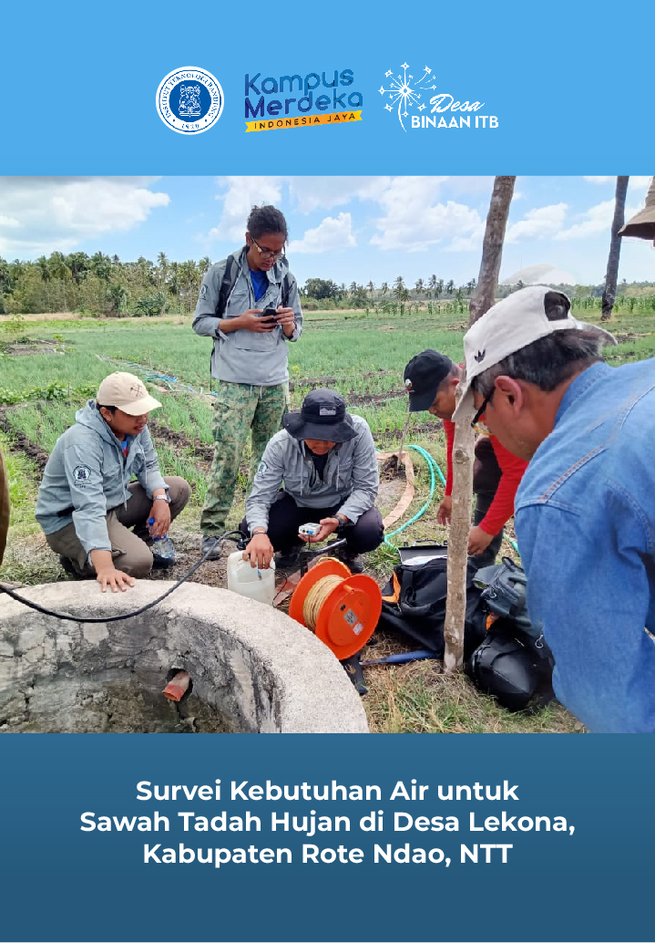 Survei Kebutuhan Air untuk Sawah Tadah Hujan di Desa Lekona, Kabupaten Rote Ndao, NTT