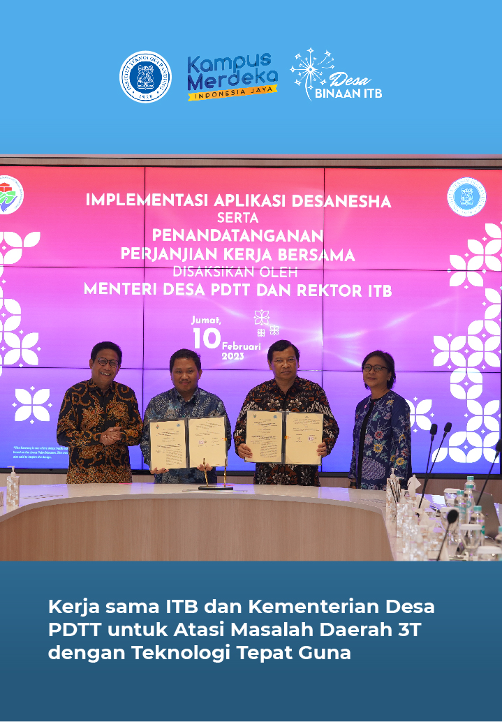 Kerja sama ITB dan Kementerian Desa PDTT untuk Atasi Masalah Daerah 3T dengan Teknologi Tepat Guna
