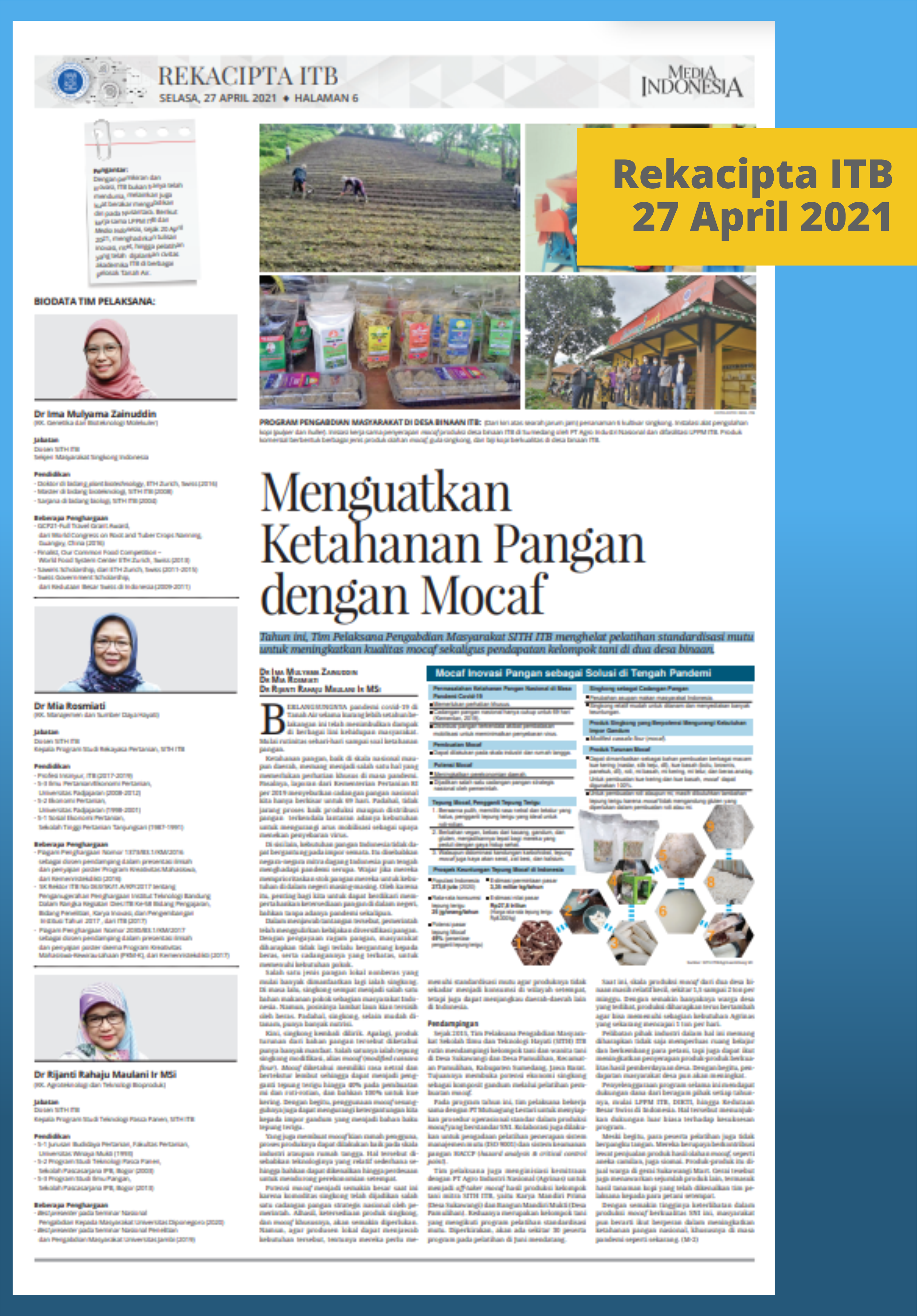 Rekacipta ITB Edisi 27 April 2021 - Media Indonesia