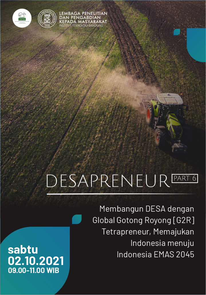 DesaPreneur Part-6: Membangun DESA dengan Global Gotong Royong [G2R] Tetrapreneur, Memajukan Indonesia menuju Indonesia EMAS 2045