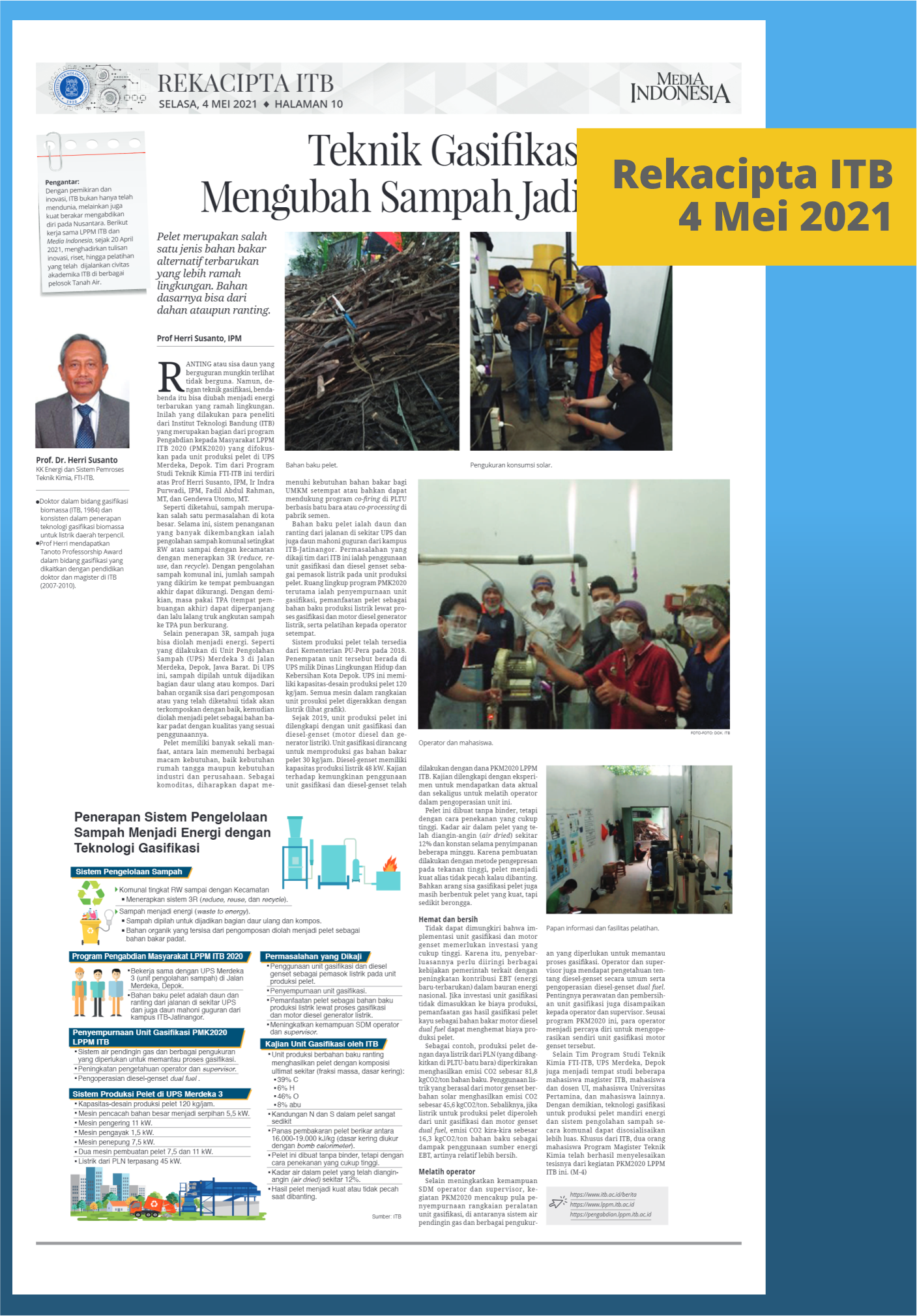 Rekacipta ITB Edisi 4 Mei 2021 - Media Indonesia