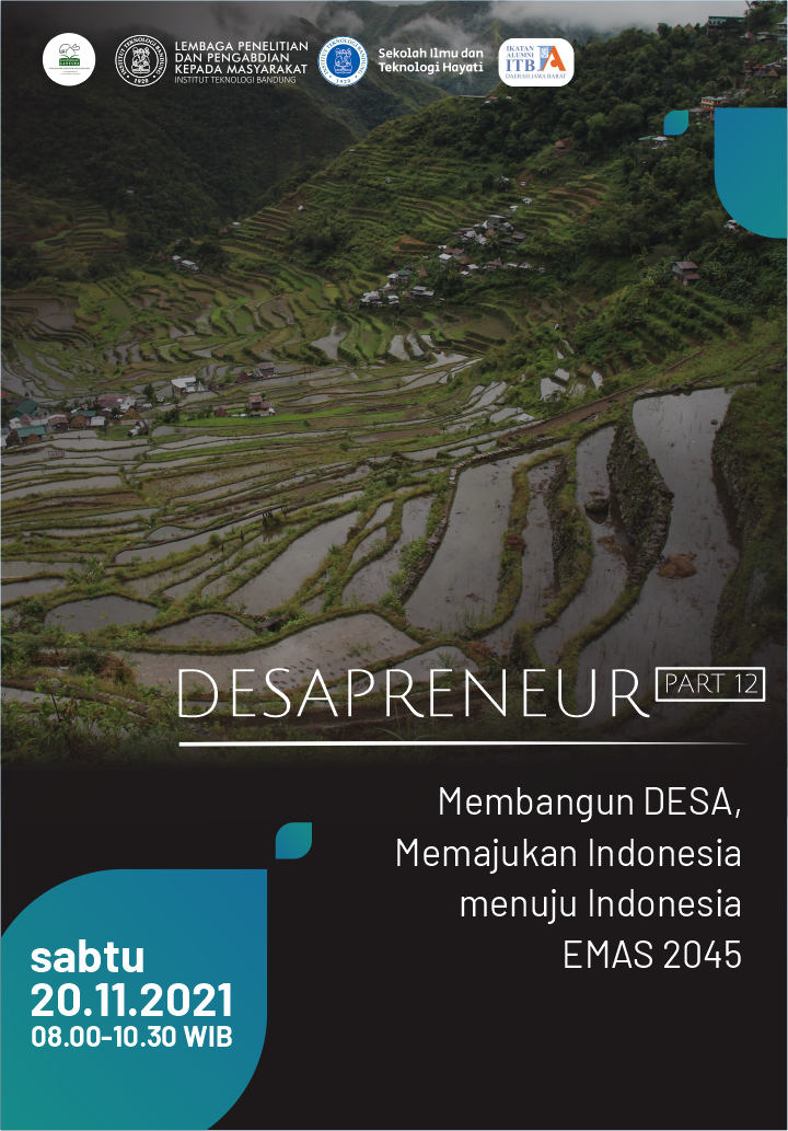 Desapreneur-12: Membangun Desa, Memajukan Indonesia menuju Indonesia EMAS [Entrepreneurship, Mandiri, Adil, Sejahtera] 2045